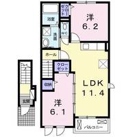香川県仲多度郡多度津町大字道福寺(アパート)の賃貸物件の間取り