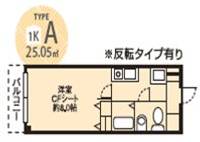 ドミール桜川の間取り