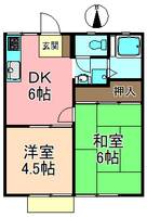 東京都足立区西新井2(アパート)の賃貸物件の間取り