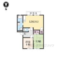 アメニティ椥辻1の間取り