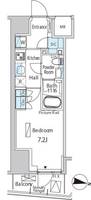 東京都港区港南2(マンション)の賃貸物件の間取り