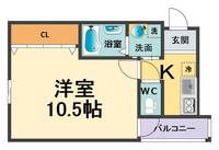 フジパレス武庫川III番館の間取り