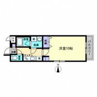 岡山県岡山市北区清輝本町の賃貸マンションの間取り