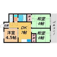 大阪府大阪市城東区成育4(マンション)の賃貸物件の間取り