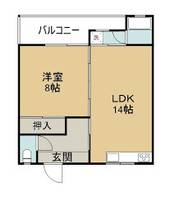 徳島県徳島市北矢三町3(アパート)の賃貸物件の間取り