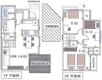 東京都世田谷区上用賀4(一戸建)の賃貸物件の間取り