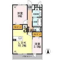 東京都国分寺市西元町3(アパート)の賃貸物件の間取り