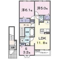 静岡県静岡市駿河区大谷3(アパート)の賃貸物件の間取り