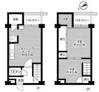 ビレッジハウス書写台1号棟の間取り