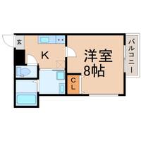 兵庫県尼崎市東園田町1(アパート)の賃貸物件の間取り