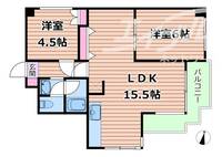 大阪府豊中市上新田1(マンション)の賃貸物件の間取り