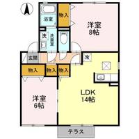 埼玉県羽生市大字藤井上組(アパート)の賃貸物件の間取り