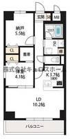 大阪府大阪市生野区勝山北1(マンション)の賃貸物件の間取り