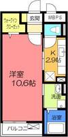 大阪府高槻市氷室町1(マンション)の賃貸物件の間取り