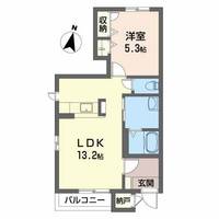 グリーンハウス B棟の間取り