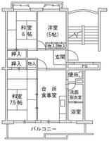 大阪府大阪市鶴見区諸口4(一戸建)の賃貸物件の間取り