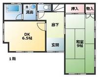静岡県富士市入山瀬(一戸建)の賃貸物件の間取り