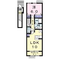 ハッピーフィールドAの間取り