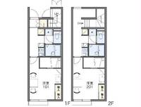 レオパレスPEACEFUL Cの間取り