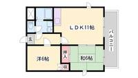 兵庫県姫路市保城(マンション)の賃貸物件の間取り