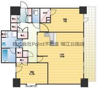 大阪府大阪市北区天満3(マンション)の賃貸物件の間取り