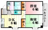 広島県広島市安佐南区西原2(マンション)の賃貸物件の間取り