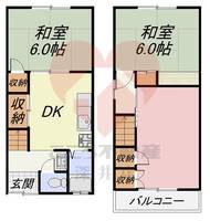 大阪府東大阪市松原2(一戸建)の賃貸物件の間取り