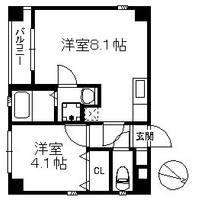 福岡県福岡市南区大楠2(マンション)の賃貸物件の間取り