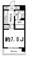 東京都江東区大島4(マンション)の賃貸物件の間取り