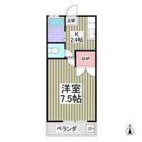 栃木県宇都宮市川田町(アパート)の賃貸物件の間取り