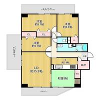 ウエステ垂水 西館の間取り