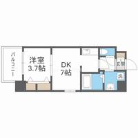 大阪府大阪市北区天満4(マンション)の賃貸物件の間取り