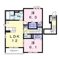 神奈川県小田原市小八幡3(アパート)の賃貸物件の間取り
