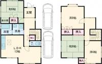 京都府京都市西京区大枝北沓掛町2(一戸建)の賃貸物件の間取り
