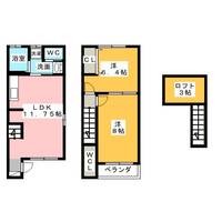 愛知県海部郡蟹江町錦2(一戸建)の賃貸物件の間取り