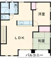大阪府阪南市箱作(アパート)の賃貸物件の間取り