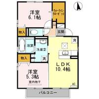 ブロケード A棟の間取り