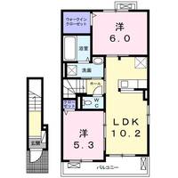 コーポM Lの間取り