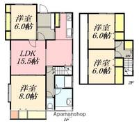 北海道函館市美原3(一戸建)の賃貸物件の間取り