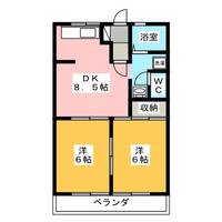 メゾンUセブンスター Eの間取り