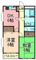 東京都足立区六月2(マンション)の賃貸物件の間取り