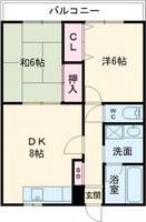 兵庫県明石市大久保町江井島(アパート)の賃貸物件の間取り