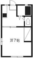 神奈川県茅ヶ崎市小和田1(アパート)の賃貸物件の間取り