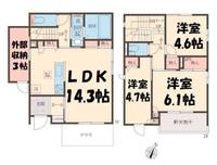 埼玉県吉川市美南2(一戸建)の賃貸物件の間取り