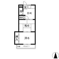 岡山県倉敷市川入(マンション)の賃貸物件の間取り