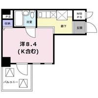 京都府京都市下京区大坂町(マンション)の賃貸物件の間取り