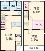 トラビス水戸新原の間取り