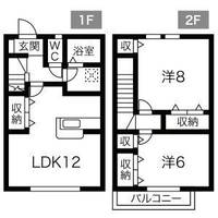 栃木県栃木市大平町富田(アパート)の賃貸物件の間取り