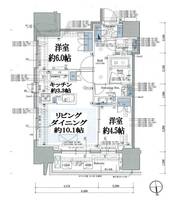 東京都港区東麻布1(マンション)の賃貸物件の間取り