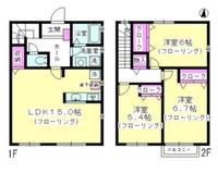 神奈川県厚木市林2(一戸建)の賃貸物件の間取り